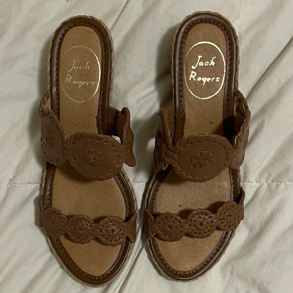 Jack Rogers wedges size 6